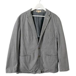 J. Crew Men’s Ludlow Blazer Jacket Black and‎ White Gingham Size Large